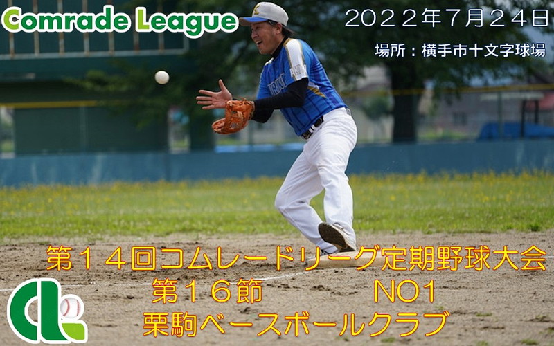 第１４回定期野球大会第１６節NO1 栗駒ベースボールクラブ【PDF】